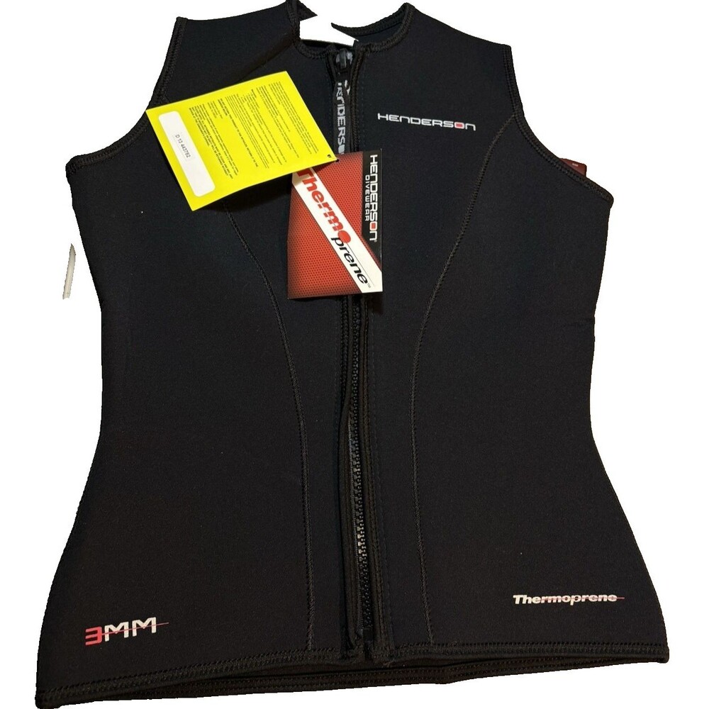 Henderson Divewear Thermoprene 3mm Women's Zippered Dive Vest US 12 NEW w/Tags